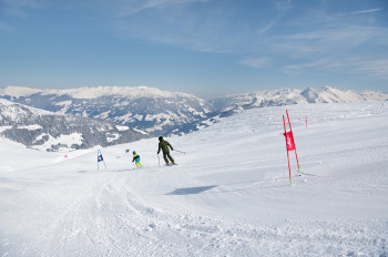 Gleich drei Riesentorlaufstrecken warten im Rennparadies Unterberg.