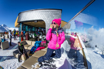 Das Mountain Loft liegt an der Bergstation der neuen Spieljochbahn.
