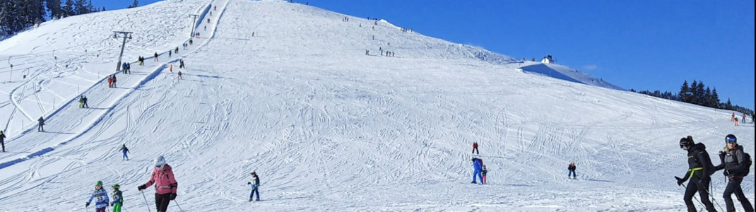 Perfekt für Anfänger: die einfachen Pisten am Markbachjoch in Niederau.