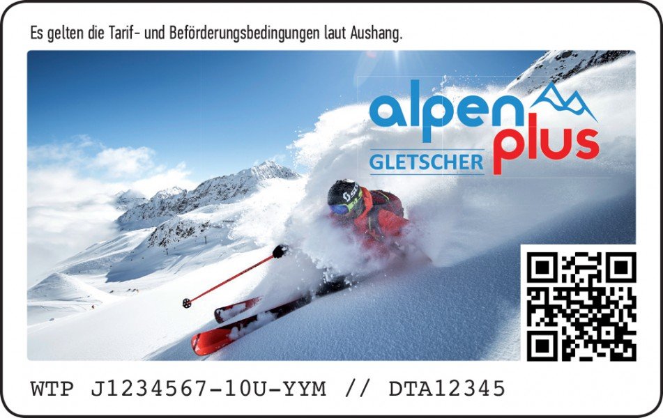 So sieht die neue Alpen Plus Gletscher Card aus.