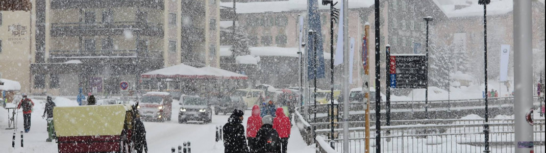 Viel Neuschnee auch in Vorarlberg, wie hier in Lech am Arlberg.