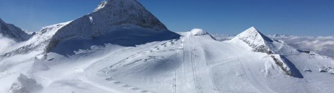 Der Hintertuxer Gletscher bietet aktuell 32km Pisten an.