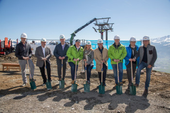 Spatenstich zum Bau des neuen areitXpress auf der Schmitten in Zell am See-Kaprun.
