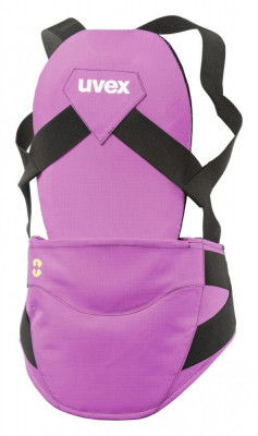 Rückenprotektoren gibt es auch für Kinder, die oftmals ihre Fähigkeiten noch falsch einschätzen. Hier das Modell Back Pure Junior von Uvex aus dem Ski-Outdoor-Shop.