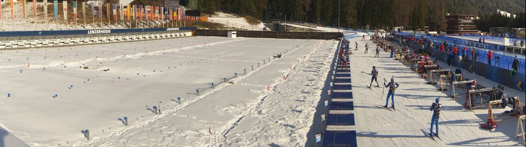 Acht EM-Rennen stehen im Biathlonstadion in Lenzerheide auf dem Programm.