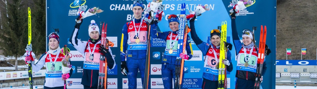 Schweden triumphiert in der Single Mixed Staffel vor Norwegen und Österreich.