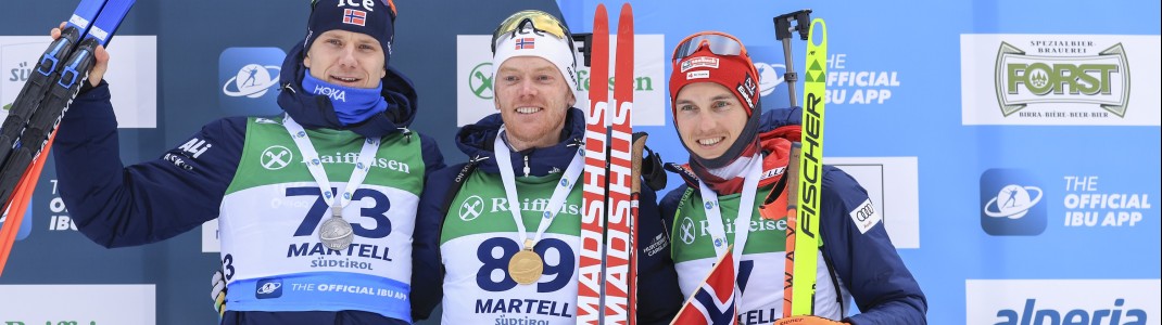 Gold für Bakken, Silber für Christiansen und Bronze für Mühlbacher.