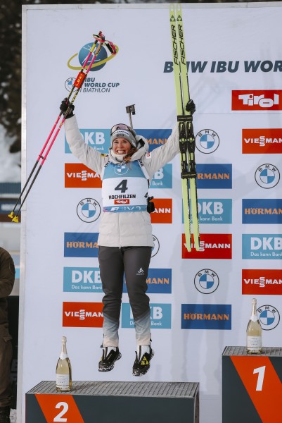 Bestes Resultat ihrer Karriere: Lena Häcki-Groß (SUI) wird Zweite in der Verfolgung von Hochfilzen.