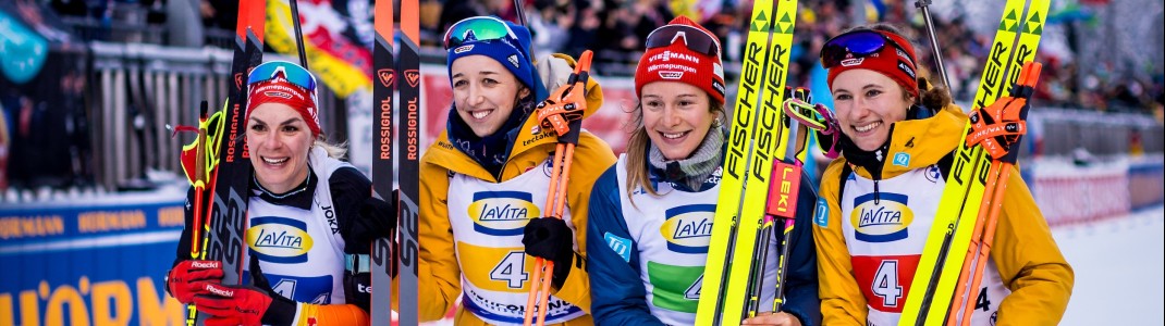 Dritter Platz im letzten Jahr für die deutschen Frauen mit Kebinger, Preuß, Schneider und Hettich-Walz.