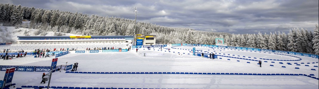 Für die WM wurde das Biathlonstadion in Oberhof für über 35 Millionen Euro modernisiert.