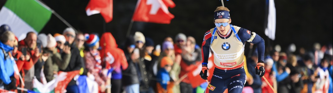 Johannes T. Boe gewinnt fünf Medaillen in Lenzerheide und katapultiert sich zum erfolgreichsten WM-Athleten aller Zeiten.