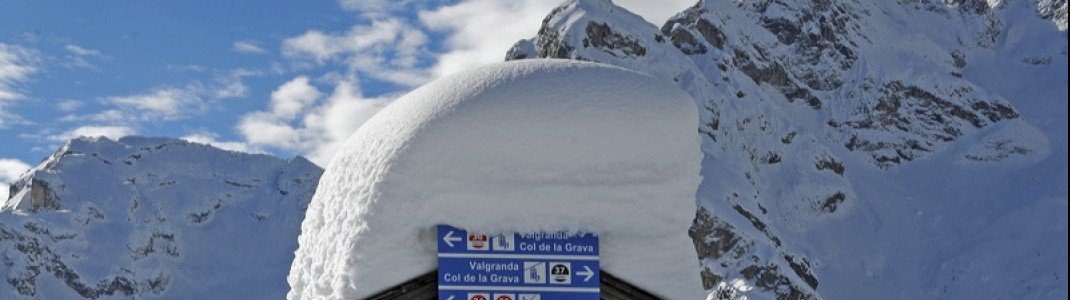 Im Februar 2014 türmte sich der Schnee im Alta Badia meterhoch.