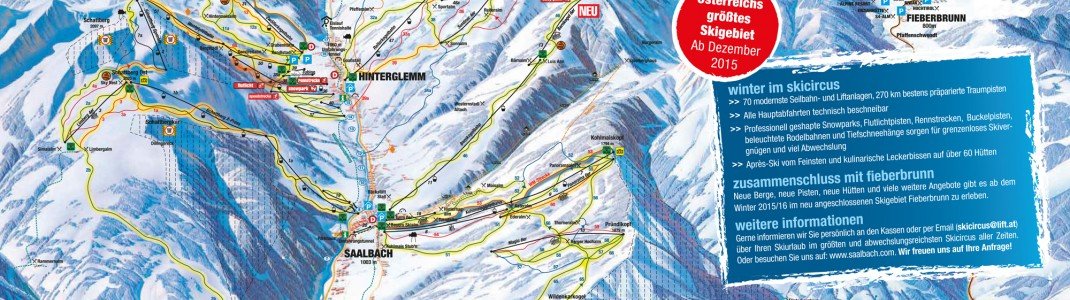 Der neue Skicircus Saalbach Hinterglemm Leogang Fieberbrunn