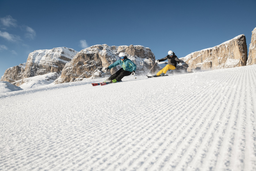 Alta Badia verbindet Skifahren und Genuss.