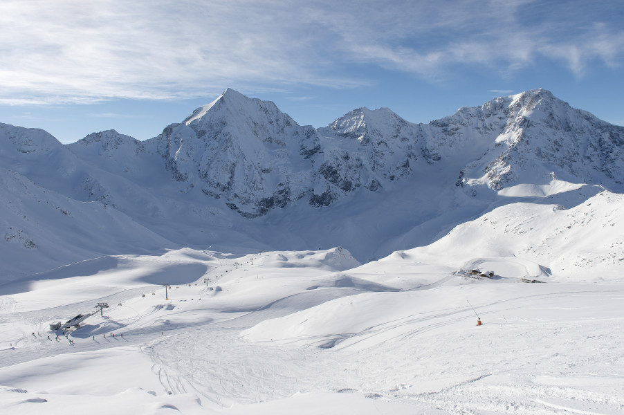 Das Skigebiet Sulden ist besonders schneesicher.