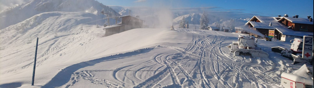 Die Vorbereitungen in der SkiWelt Wilder Kaiser - Brixental laufen auf Hochtouren. Seit Tagen wird kräftig beschneit.