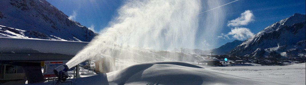 Kunstschnee in Obertauern.