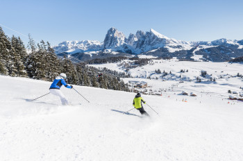 Die Seiser Alm gilt als eine der schneesichersten Regionen Südtirols.