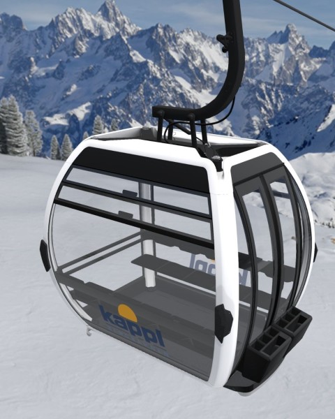 The new 10-passenger gondola lift from Doppelmayr significantly increases capacity.