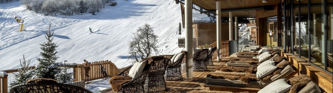 Das Gasteinertal hat wieder ein 5-Sterne-Hotel: DAS.GOLDBERG in Bad Hofgastein. Es liegt als einziges Hotel direkt an der Piste.