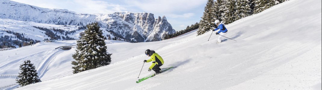 Erlebe auf der Seiser Alm die Dolomiten von ihrer schönsten Seite.