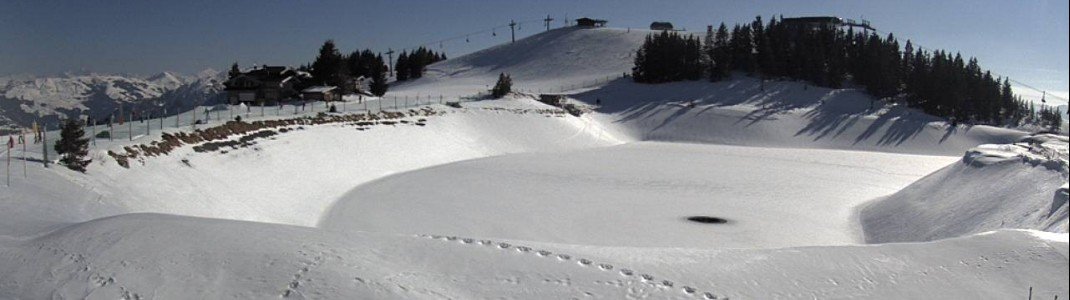 Winterliche Bedingungen gibts es auch noch im Skigebiet Wilder Kaiser Brixental