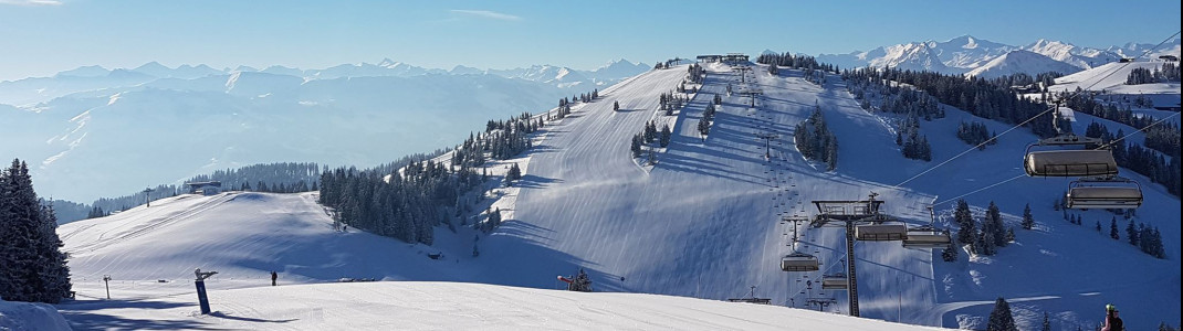 145cm dick ist Ende März die Schneedecke in der SkiWelt Wilder Kaiser-Brixental. Bis 8. April läuft hier die Saison.