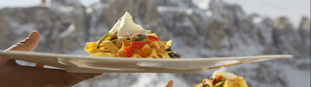 Pasta darf natürlich auch in Südtirol nicht fehlen.