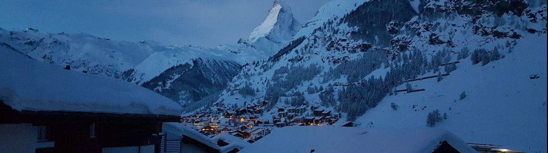 Idylle im nicht erreichbaren Ort unterhalb des Matterhorns: Zermatt ist von der Außenwelt abgeschnitten.