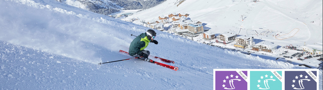 Erlebe die Pisten in Österreichs höchstgelegenem Weltcup-Ort Kühtai.