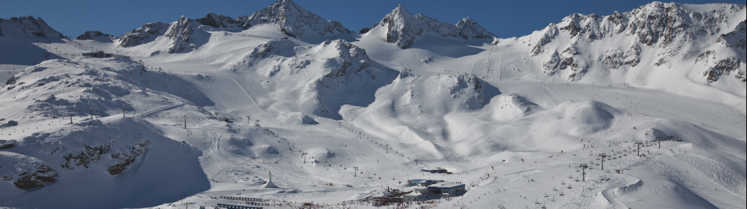 Der Stubaier Gletscher bietet fast 100 Pistenkilometer.