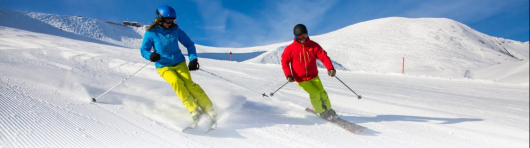 Breite und bestens präparierte Pisten genießen Skifahrer am Nebelhorn.