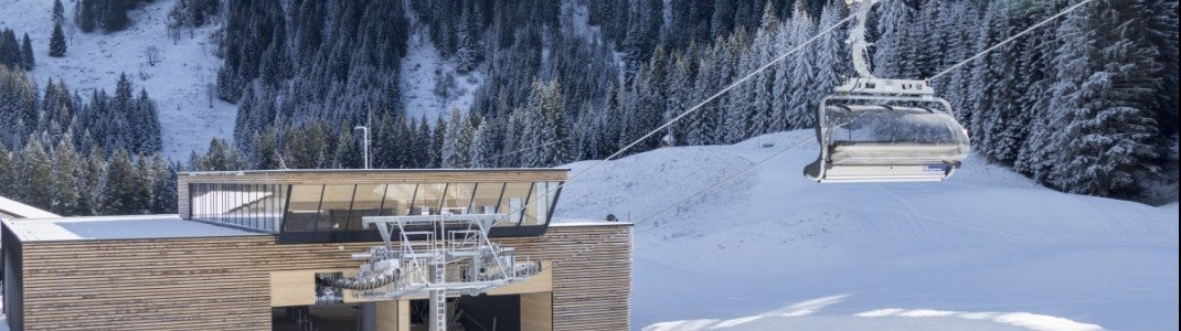 Die Talstation der am Ifen in der Wintersaison 2016/2017 in Betrieb genommenen Olympiabahn.