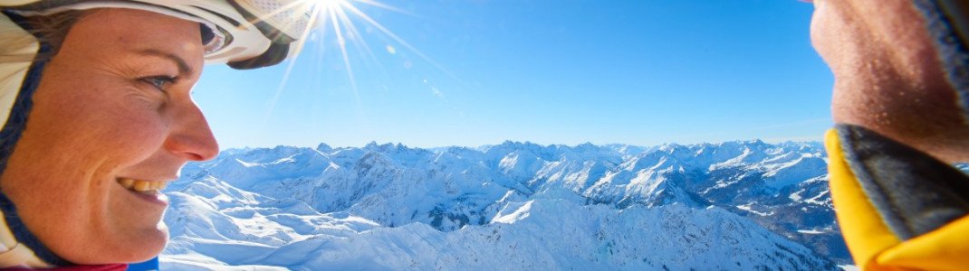 Vom Nebelhorn kann man 400 Gipfel überblicken.