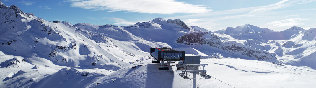 Auffahrt zur Bergstation Velilleck F1