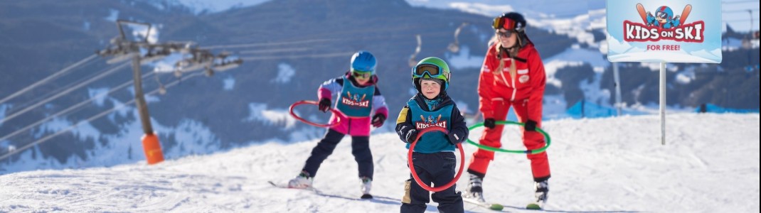 Initiative „Kids on Ski“ bringt Kinder auf die Skipiste.