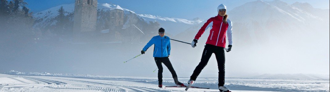 Die Grundtechnik des nordischen Skisports lässt sich leicht erlenen.