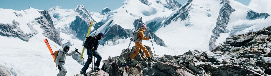 Anreise, Aufstieg und Abfahrt: Salewa deckt mit vielseitiger Kleidung mehrere Bereiche ab.