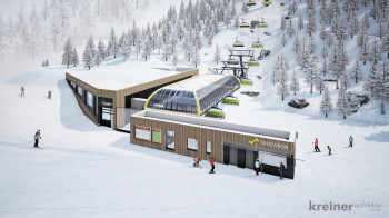 Die Lärchkogelbahn auf der Planai wird durch eine 8er-Sesselbahn ersetzt.
