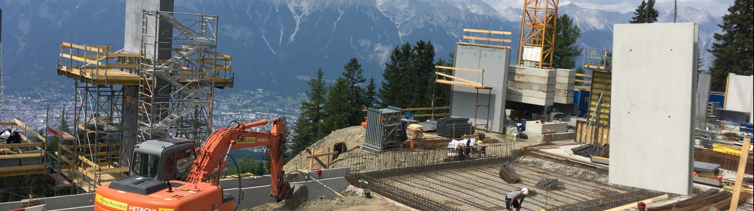 Die Bauarbeiten an der neuen Patscherkofelbahn schreiten zügig voran