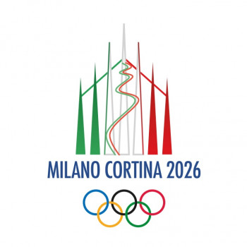 Das Logo der Winterspiele 2026