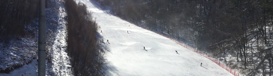 Bei Koreanern sehr beliebt: die Abfahrten im Skigebiet Yongpyong.