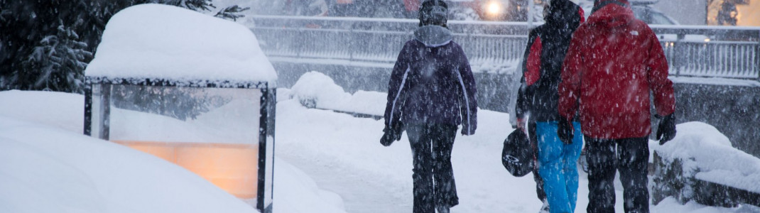 Lech am Arlberg had been cut off for several days as extreme weather continued to batter the Alps.