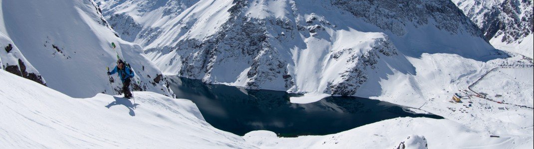 Portillo bietet eine beeindruckende Kulisse zum Skifahren