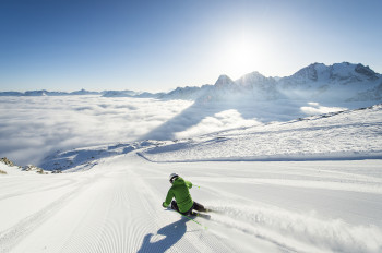 Auch am Osterwochenende noch perfekte Bedingungen erwarten euch am Corvatsch bei St. Moritz.