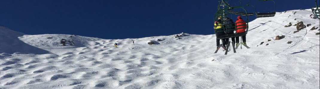 Jede Menge Buckelpisten in Lake Louise.