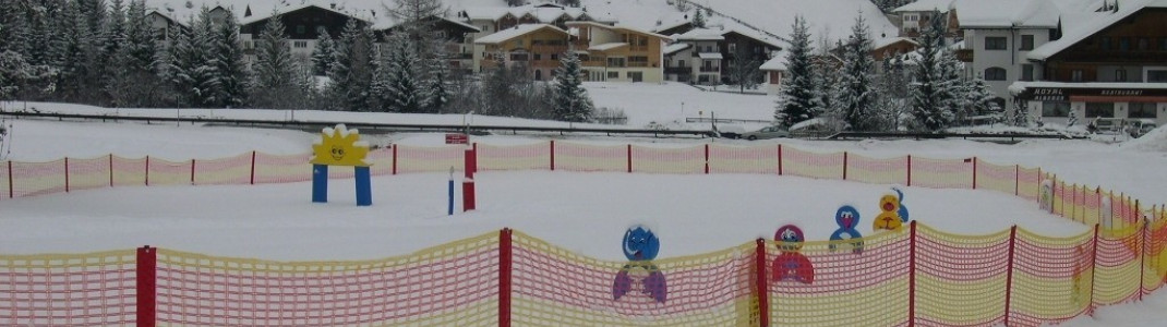 Children&#39;s park in Corvara at the base station of the gondola 19 (Boé)!