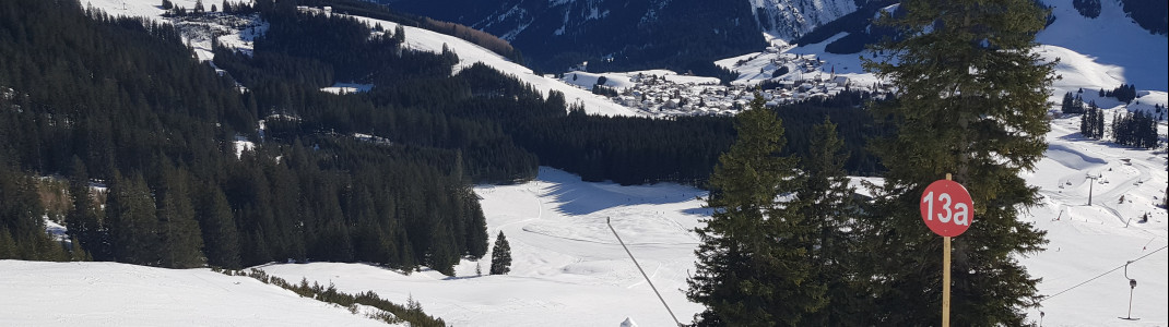 In the upper area of the Thaneller lift there are red slopes.