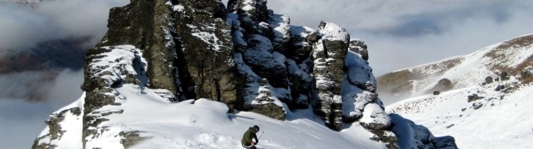 Off piste at the "Eagles Rock"