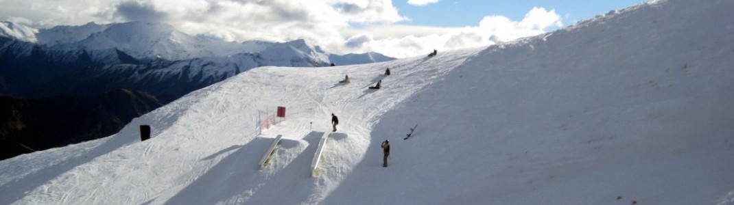 View of "Upand Go" terrain park